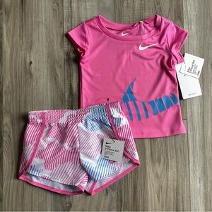 Nike DRIFIT shorts set girls size 18 months(NWT) ~PRICE IS FIRM, NO OFFERS~